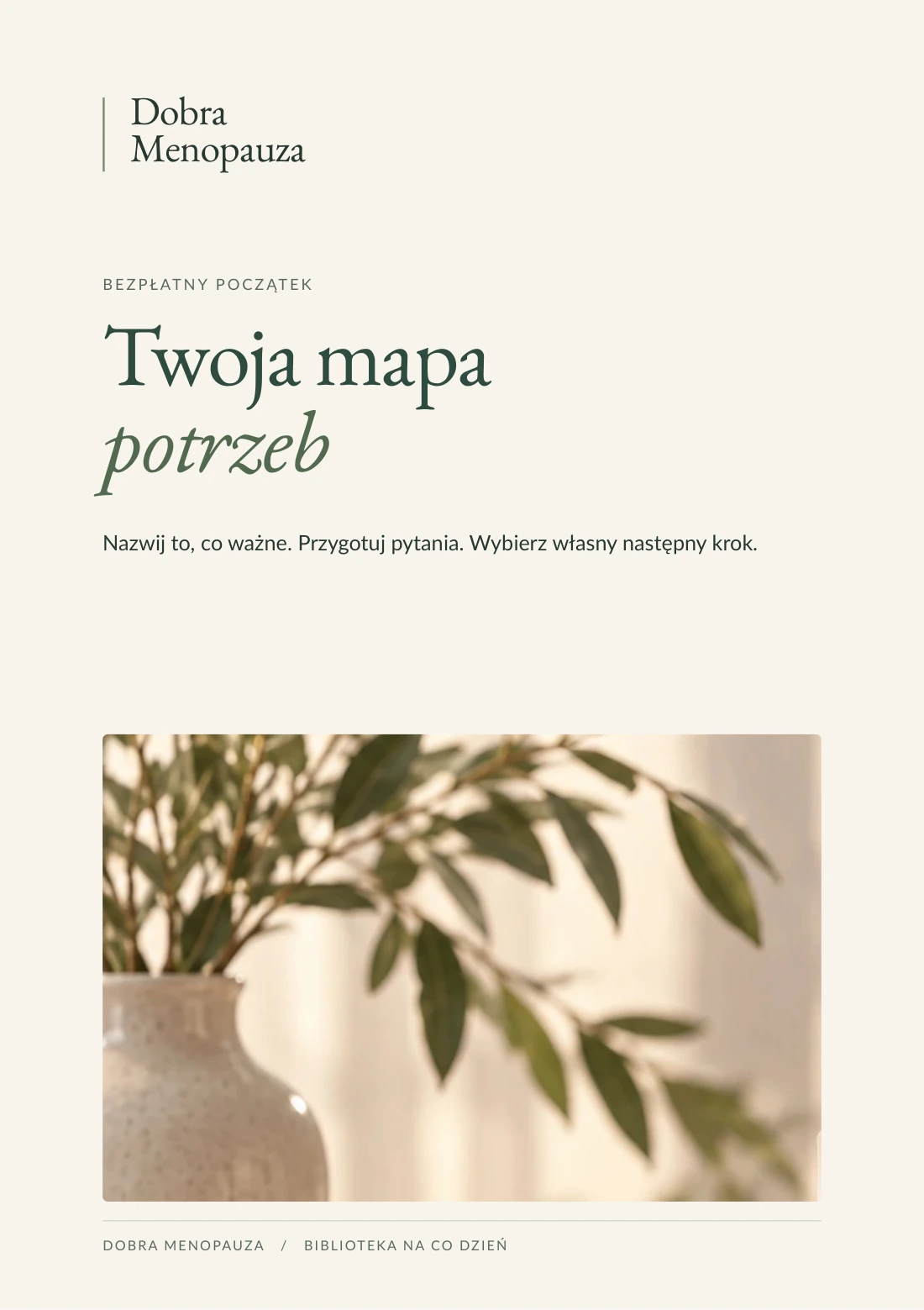 Okładka: Twoja mapa potrzeb