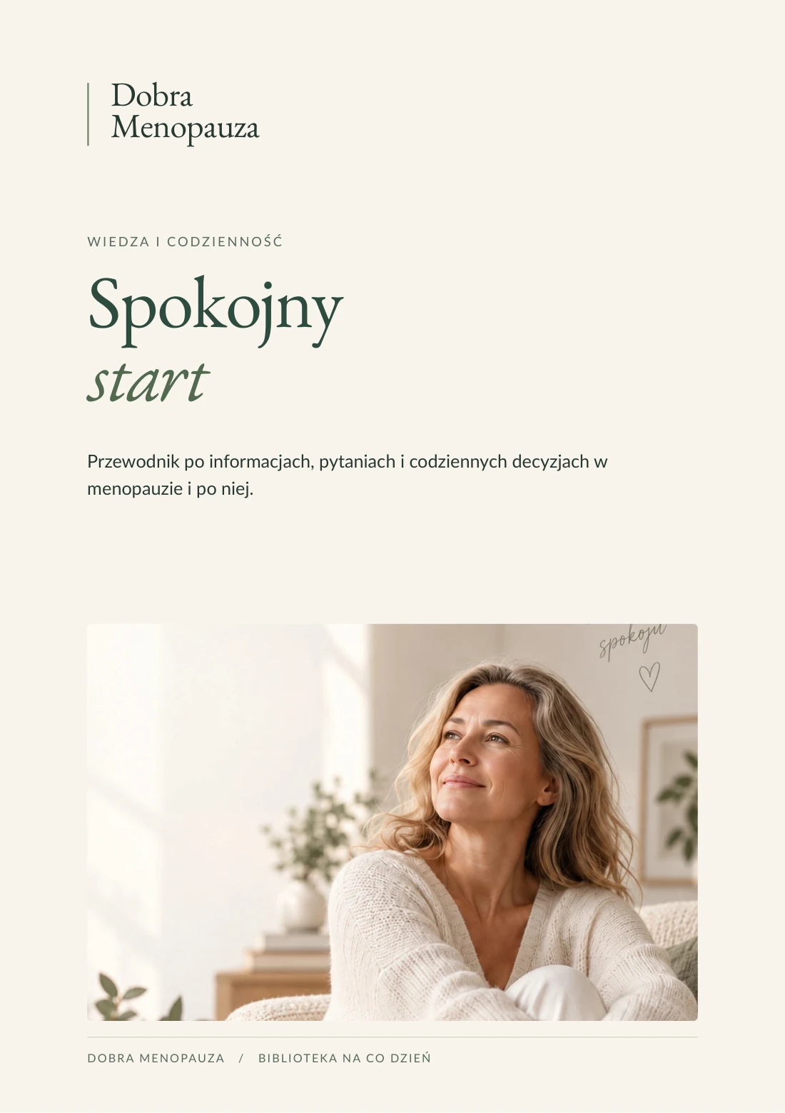 Okładka: Dobra Menopauza. Spokojny start